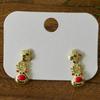 2 pcs Cartoon Cute Christmas Earrings Christmas Tree Santa Claus Earrings  Jewelry