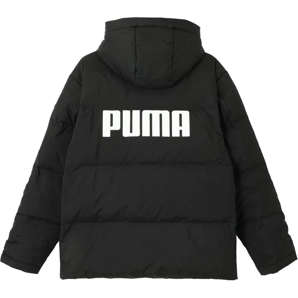 Puma Down Jacket Sports Casual Warm Hooded Down Coat Unisex Jackets Black 688797-01