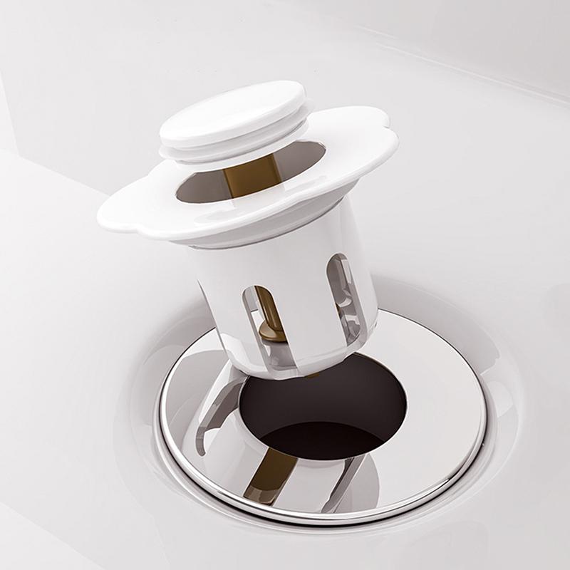 Washbasin Filter Leaking Plug Pops-Up Bathroom Sink Drain Strainer For Waterbasin Sink