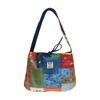 Front And Back Denim Bag, Ethnic Style Patchwork Bag, Bohemian Shoulder Messenger Bag, Double-Sided.