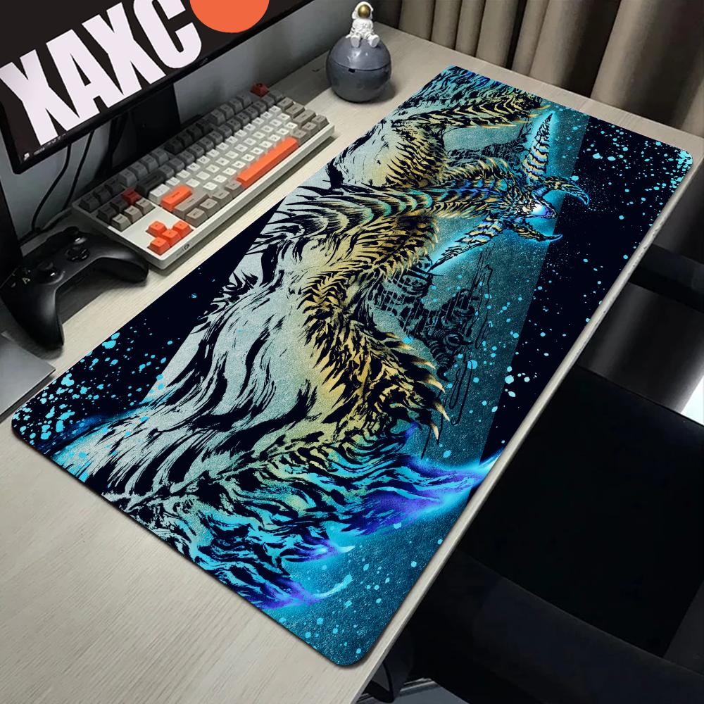 HD-Druck-Mauspad Spiel Monster Hunter Wilds Mauspad Natürlicher Gummi Tastatur Schreibtischmatte Computer-Gaming-Zubehör