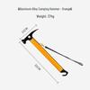 Jundingying Orange Multifunctional Aluminum Camping Hammer
