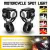 2x Spot LED Light Motorcycle Headlight Hi-Lo Driving Fog for ATV UTV Three Color