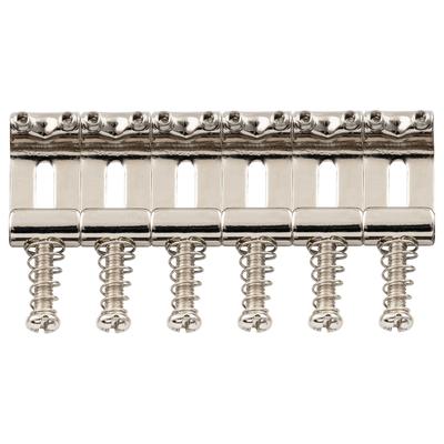 Musiclily Pro 10.8mm Vintage Strat Steel Bridge Saddles for ST Electric Guitars, Nickel (Set of 6)