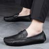 Men Loafers Shoes Summer Soft Genuine Leather Business Casual Shoes Men Moccasins Light Breathable Slip On Luxury Driving Shoes