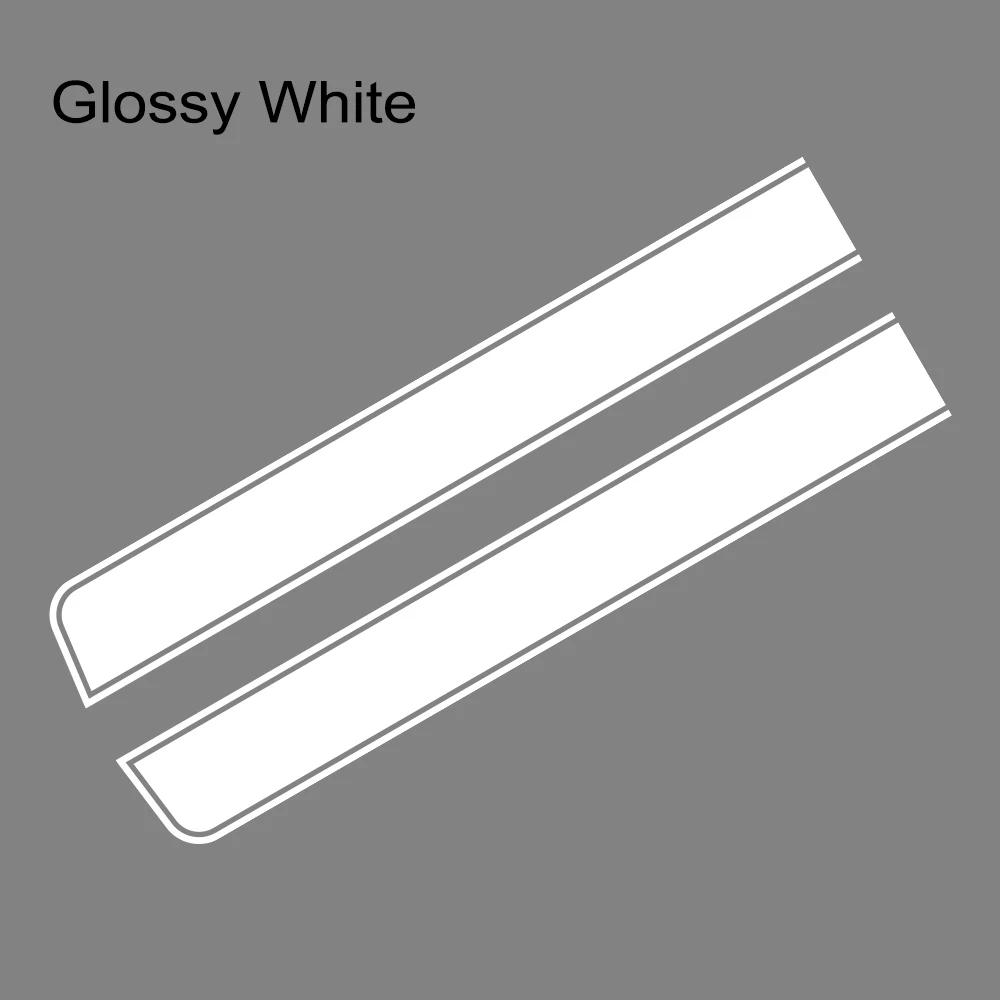 2PCS Sports Racing Car Engine Hood Stripe Sticker Waterproof PVC Self Adhesive Auto Body Vinyl Decal Car Decoration Accessories