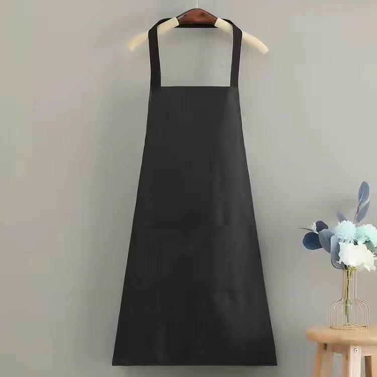 Fashionable 2025 Waterproof & Oil-Proof Kitchen Apron for Men with Custom Logo and Hand-Wiping Feature