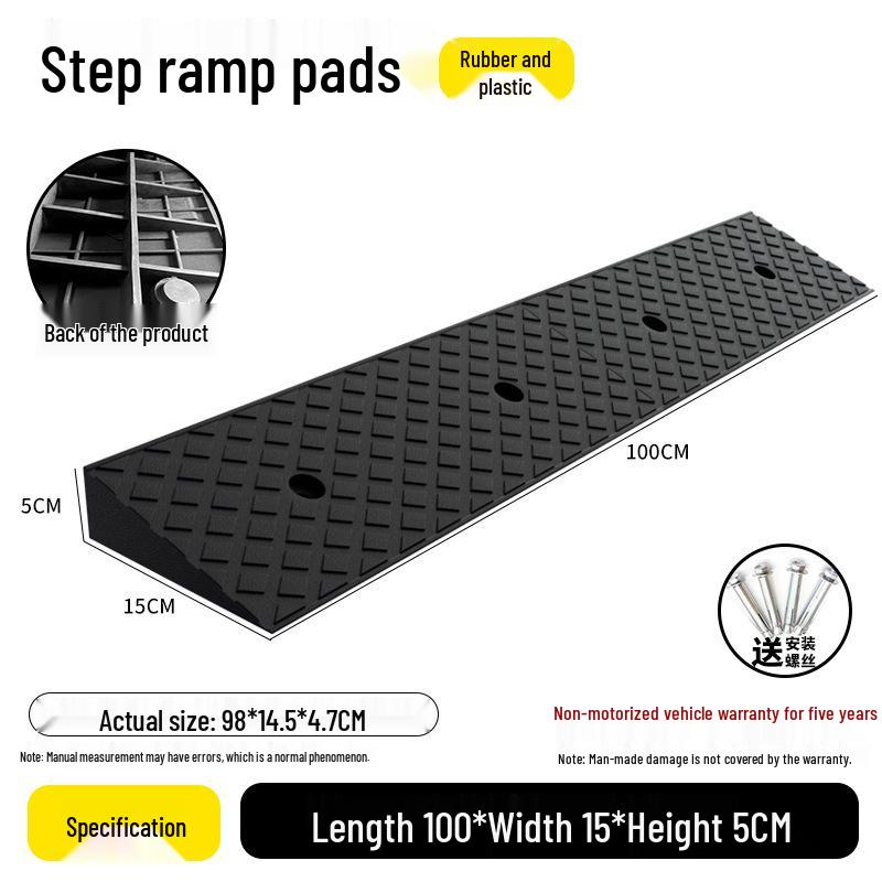 Rubber Curb Ramp for Cars and Household Steps