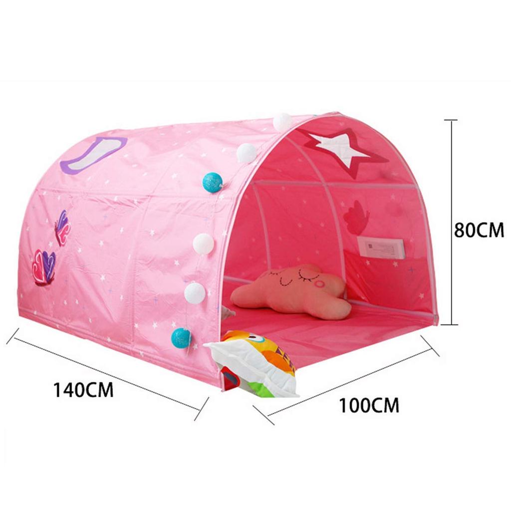 GZQIRUN Kids Bed Tent Bed Canopy Dream Kids Play Tent Playhouse Privacy Space Sleeping Indoor Toy Game House