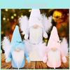 Adorable Pink Blue And White Feather Winged Rudolph Christmas Plush Toy For Festive Decor