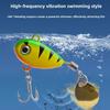 5pcs Vibration Bait Artificial Fishing Bait 3D Fish Eyes Fishing Lures Hooks  Fishing Accessories