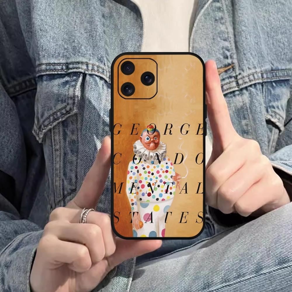 George Condo Art Phone Case For Samsung S20 S21 S22 S23 S24 Note 20 4G 5G Plus Ultra Black Soft Shell