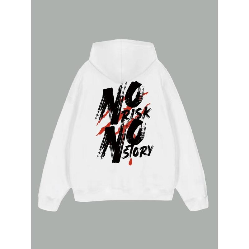 

Men s Hooded Sweatshirt, Soft Polyester Fleece Lined, Warm Casual Pullover with Drawstring XXL білий