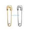 HX6F Fashion Silver Safety Pin Ear Studs All-match Pin Studs Earrings Jewelry Gifts for Men Women Family Friend