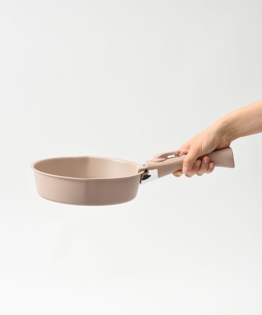 BRUNO Frying Pan 20cm with Handle Set, Pink Beige, No Size, BHK306-PBE