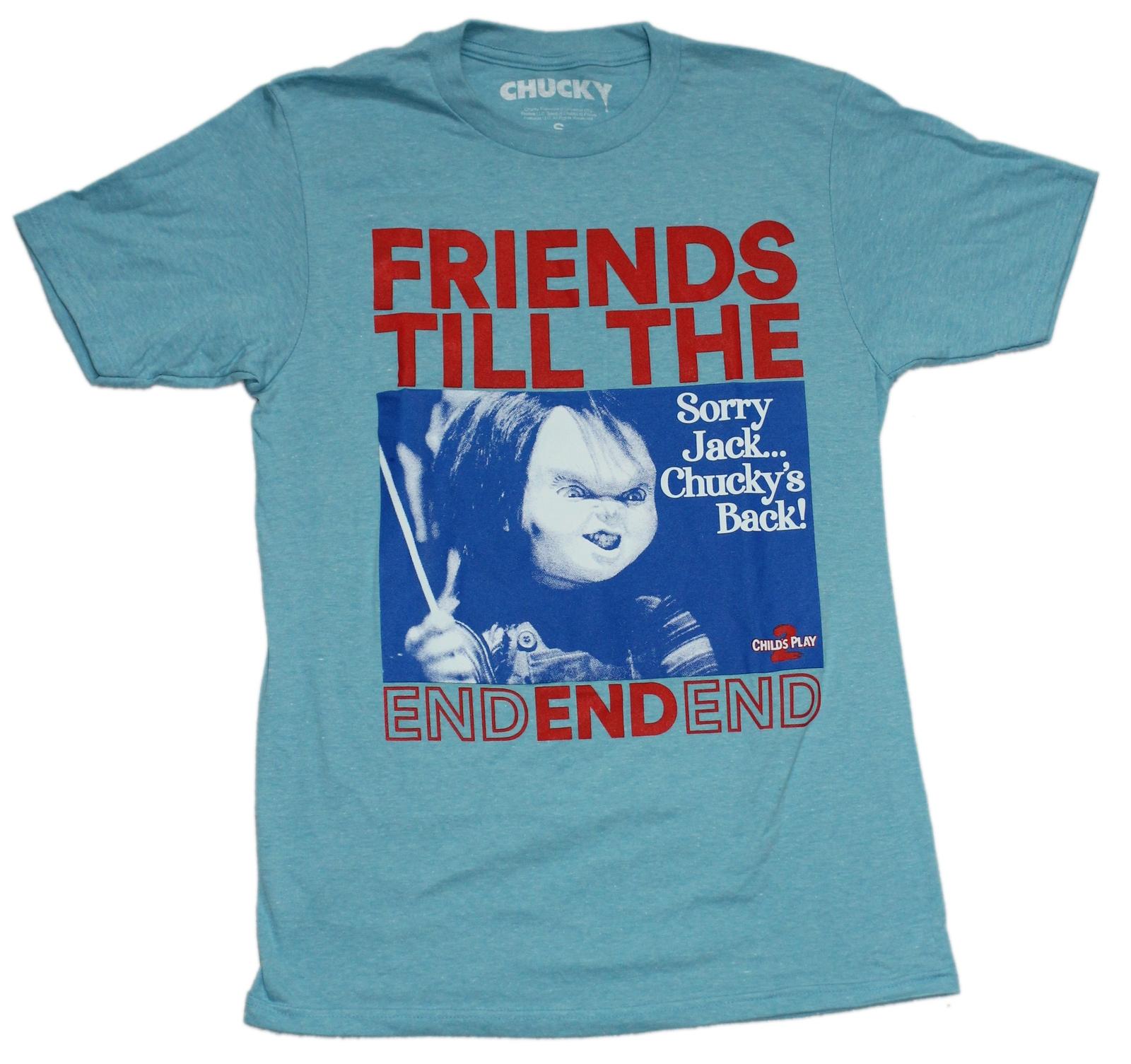 Chucky New Adult T-Shirt - Friends Till the End End End S