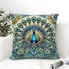 Elegant Swan And Bird Animal Prints Pillow Case Linen Pillow Case Sofa Home Decor Cushion Cover Cushion Cove