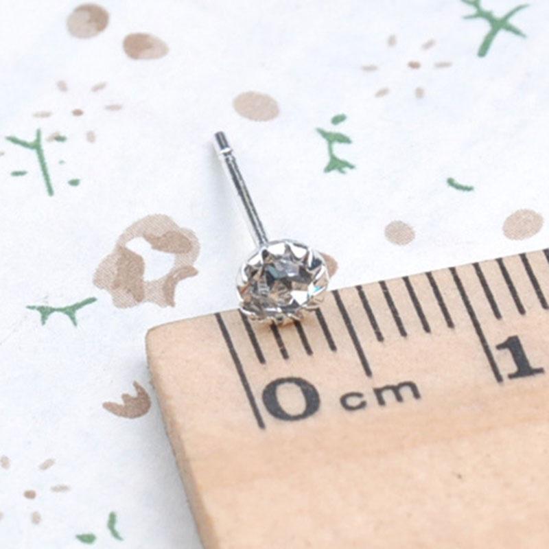 Cercei cu șuruburi din argint, 40 buc, la modă, pentru femei, cu cristale de floarea soarelui și strasuri