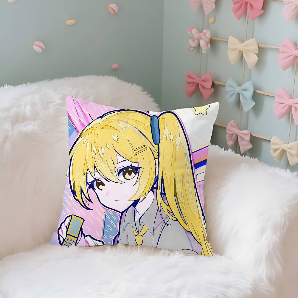 Virtual Singer A-Akita N-Neru Case Plush Fabric Soft Pillowcase Double Sided Print Cushion Cover Household Gifts