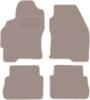 Dywaniki welurowe w kolorze beżowym: Ford Mondeo MK2 kombi, sedan, liftback, hatchback (1996-2000)