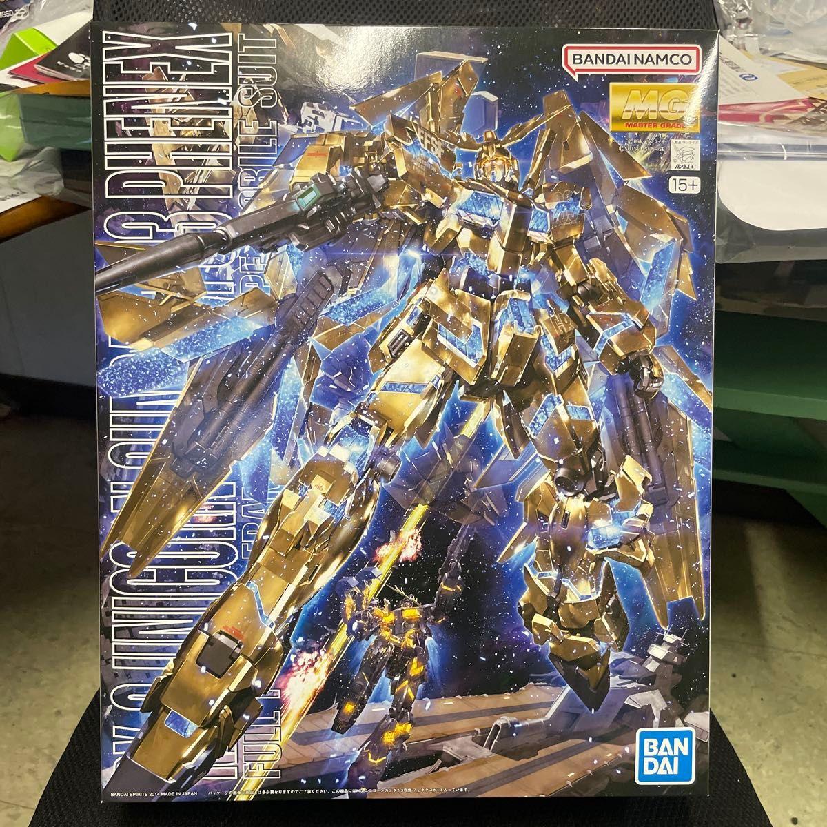 Б/у MG Unicorn Gundam Unit 3 Phenex Gunpla Золотое Покрытие Unicorn Gundam