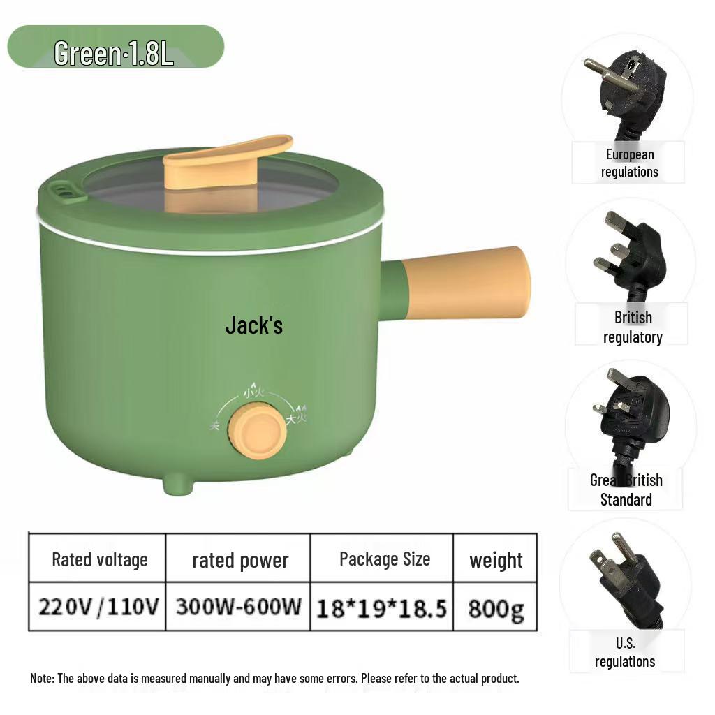European Multi-functional Dormitory Electric Noodle Cooker with Dual-speed Heat Insulation