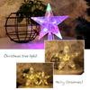 Christmas Tree Top Star LED Light Decoration Christmas Pendant Home Night Light Decor Xmas Gift Navidad 2023