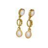 French Retro Artificial Pearl Earrings, Fringed Earrings, High Temperament, Three-Dimensional Sense, Elegant Design, Simple Women'S Earrings.