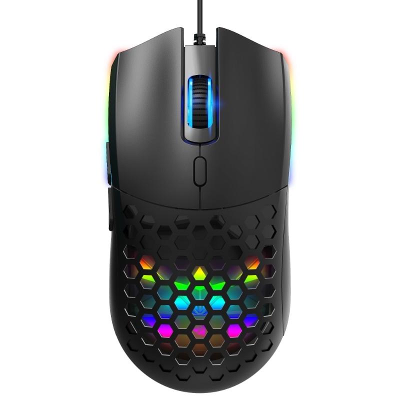 RGBs Illuminates Cord Opticals Mouse Hollows Design 6 Programmable Button 6400DPI For Desktop Office Gaming