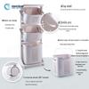 Multi-Layer Bathroom Laundry Hamper with Storage Shelf
