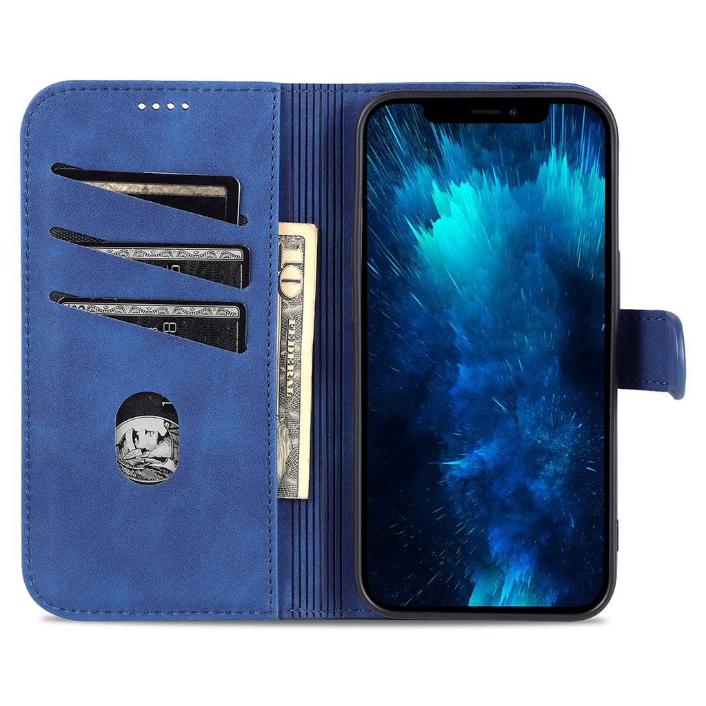 AZNS Etui portfelowe do iPhone 16 Pro Wstrząsoodporne skórzane PU etui na telefon