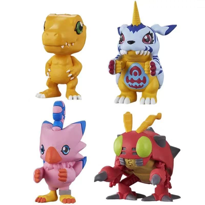 Japan Capsule Digimon Adventure Greymon Digimon Finished Product  Decorations All 8 Action Figure MODEL TOYS