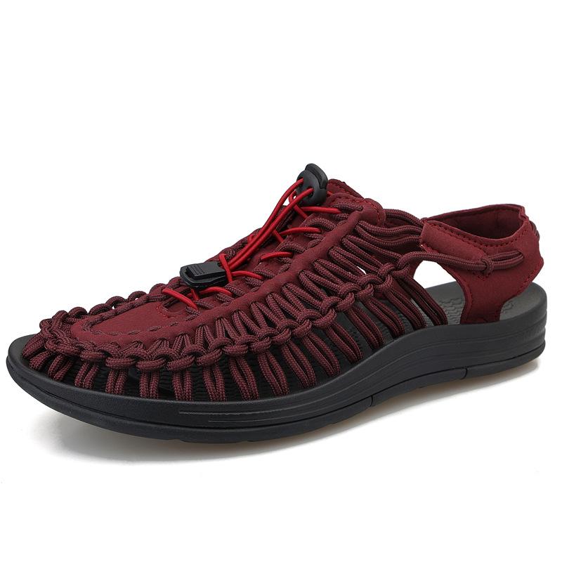 Men's Woven Casual Beach & Outdoor Sandals - Roman Style Water & Wading Shoes