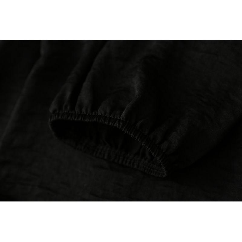 Export Plus Size Women's Glossy V-neck Shirt Dark Grain Design Blouse Waist-Tight Satin Plus Size Ladies Chiffon Top