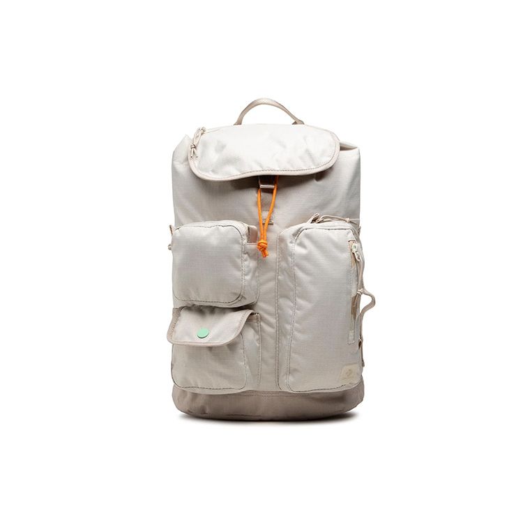 Converse Casual Sports Large Capacity Polyester Travel Backpack Unisex Backpack White 10023809-A02 White