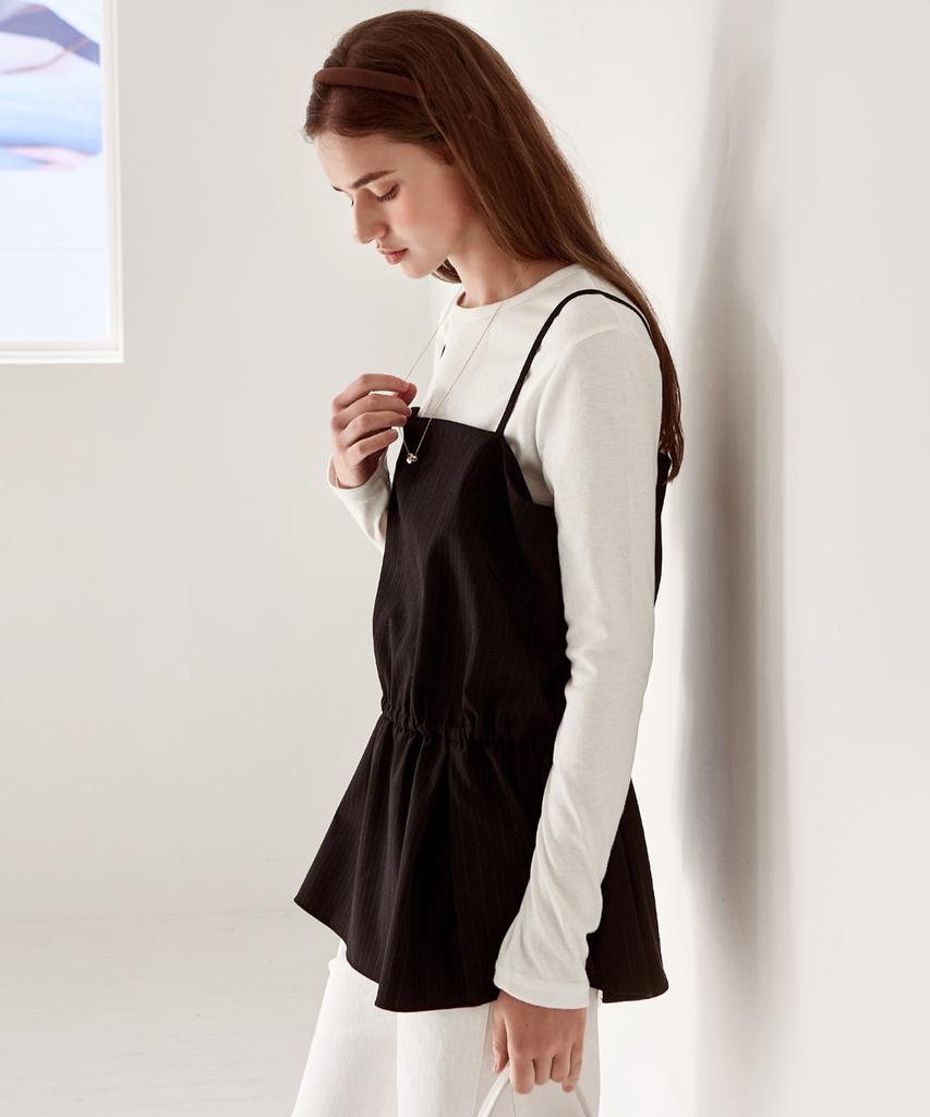 SLOWLOLLI Stripe Layered Bustier_2 Colors