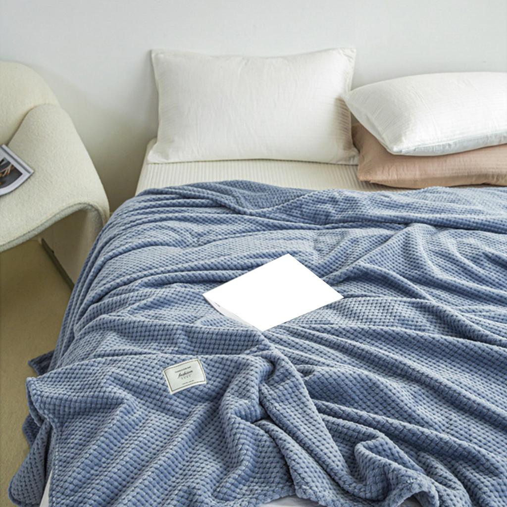 Kühlende Decke Milchfleece Gitter Jacquard Decke Sommer Kalt Einzelne Nickerchen Decke für Sofa Bett