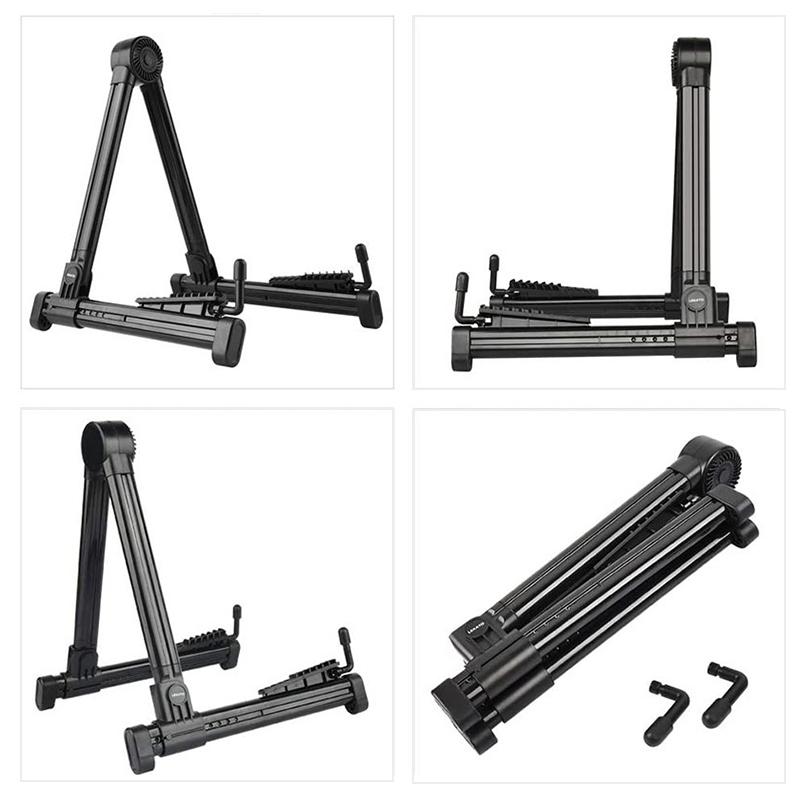Guitar Stand Folding A Frame Floor Universal Abs For Acoustic Classical Electric Bass Guitars Banjo Ukulele Portable