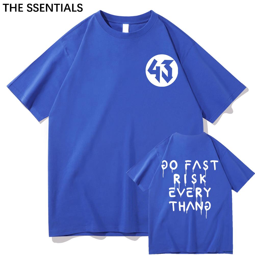 Ken Block T-shirt Mode unisex Harajuku grafiskt brevtryck Ken Block 43 T-shirt Unisex Klassisk Estetisk Casual T-shirt i bomull