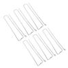 6pcs Clamping Wing Rails for Grilling Chicken Wings Stainless Steel Flat Chicken Wing BBQ Fork Skewe