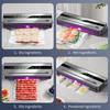 Electric Vacuum Sealer Machine Dry/Wet Food Packaging Vacuum Sealing Bags Food Storage Vacuum Packaging Machine for Kitchen