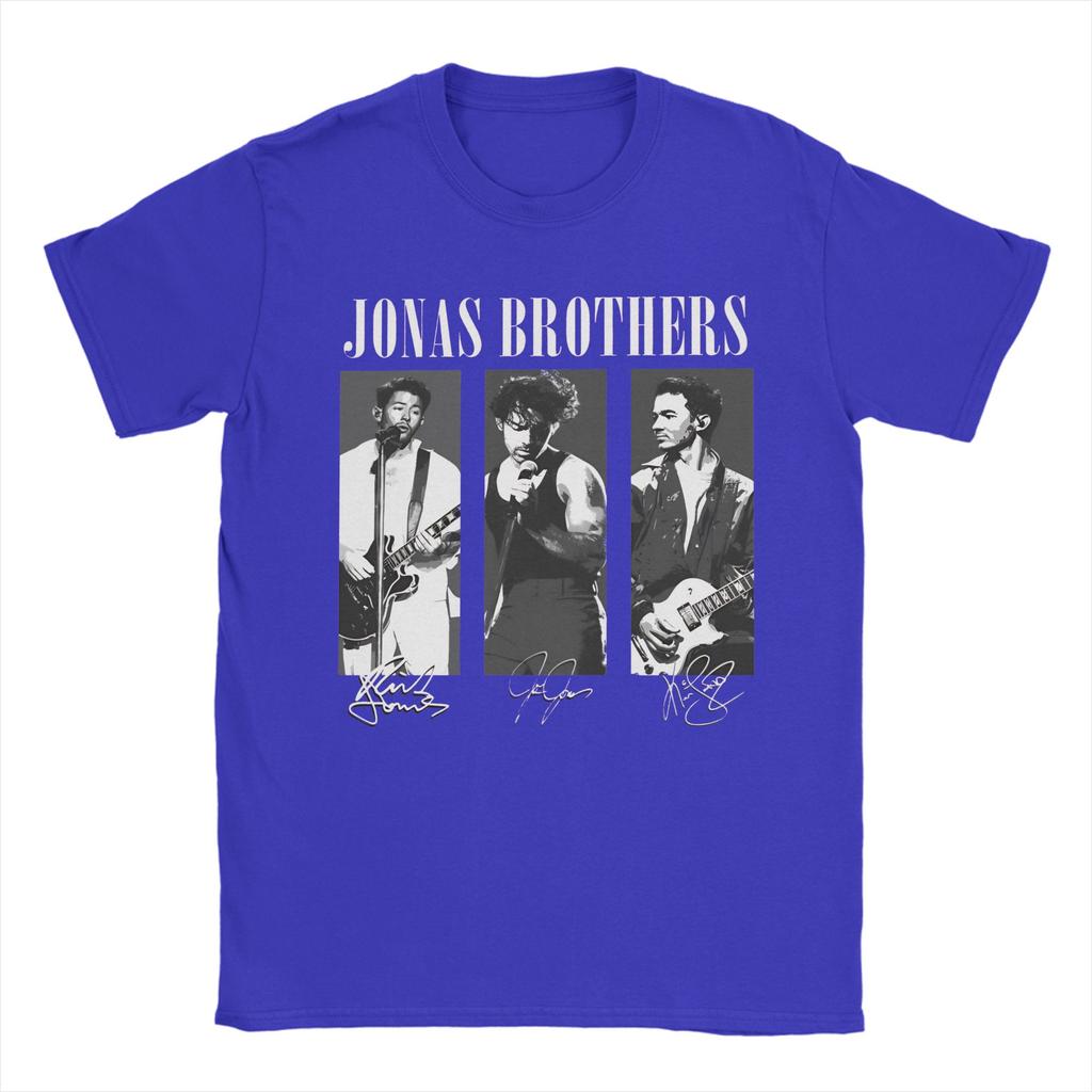 Casual Jonas Brothers Tour TShirt Men Crew Neck 100 Cotton T Shirt Short Sleeve Tees Gift Idea Tops