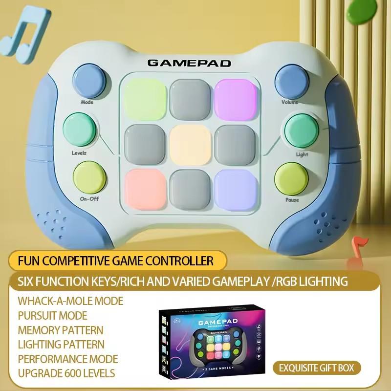 Electronic Pop Quick Push Bubbles Game Electronic Puzzle Console Toys Chases RGB Light Fun Anti Stress Relief Game Machine Toy