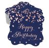 Inkdotpot Real Gold Foil Bracket Shape Paper Hang Tags Happy Birthday Favor Tags Pack Of