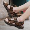38-46 Summer Men's Casual Closed Toe Leather Sandals  Large Size Breathable Casual Sneakers Sandals for Men Mens Sandals