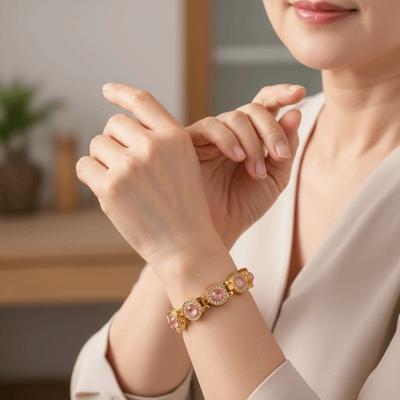 Edelstahl Magnetisches Armband Hochglanz Magnet Gegen Statik Armreif Rostfrei Glatt Strass Handgelenk Kette Geschäftsgeschenk