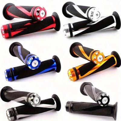 1 Set Universele Rubberen Motorstuurgreep Covers, Antislip Handvat Voor Motocross Fiets
