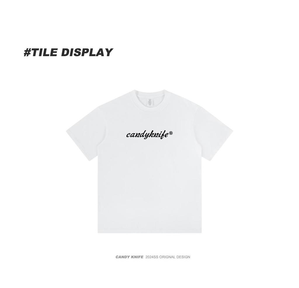 Trendy Unisex Simple Print Cotton T-Shirt - Short Sleeve Summer Style