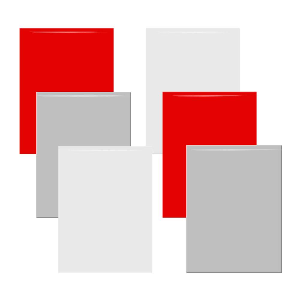 

6pcs/set 20x30cm Red White Grey PU Heat Transfer Vinyl Hot Press cut Film for Tshirts Parent-child Wear Couple Wear Decor DIY 20cm x 30cm