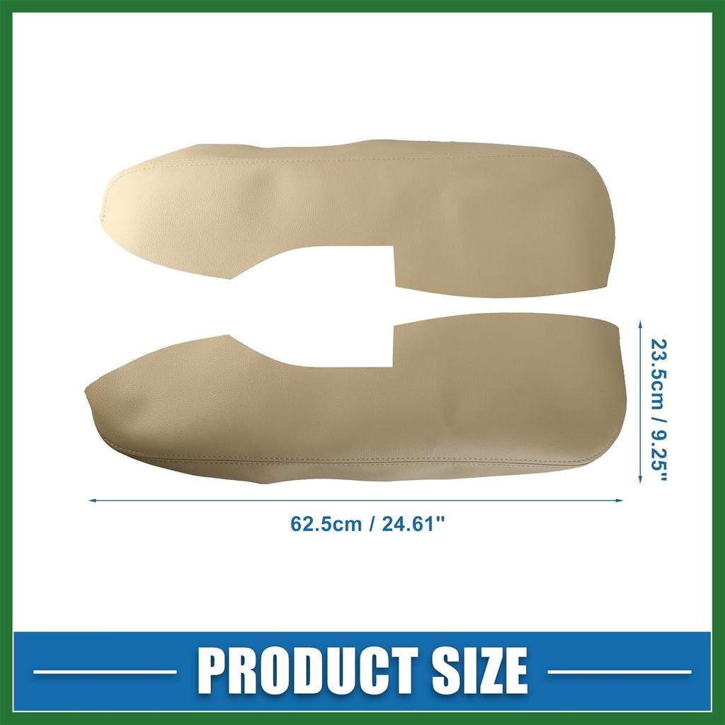 Motoforti Auto Vordertürverkleidung Armlehnenabdeckung Innenraumtürleisten für Acura TL 2009-2014 Beige 1 Paar Langlebig